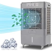 YougetTech 37" Portable Swamp Cooler, 3000CFM | Portable evaporative cooler with 120&deg; oscillation, 3 speeds, dust-proof bag. for garage, outdoor yard, patio, shop, Factory