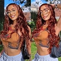 Vista 3 de Beauty Forever #33B Cabello humano brasileño ondulado marrón rojizo 1 paquete de 8 pulgadas, cabello humano Remy castaño cobrizo rojo cobrizo