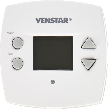 Venstar T1010 Small Footprint Thermostat White, 1 X 3.1 X 3.1"