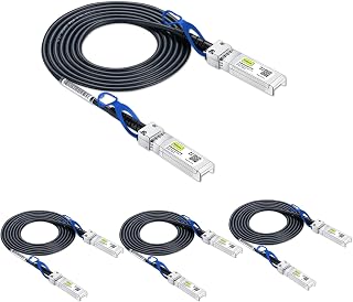 10Gtek 25G SFP28 SFP+ DAC 케이블 - 25GBASE-CR SFP28 to SFP28 패시브 다이렉트 어태치먼트 구리 트윈맥스 케이블, 시스코 SFP-H25GB-CU1M, Ubiquiti UC-DAC-SFP28, 슈퍼마이크로 등용, 1m(3.3피트), 4개 팩