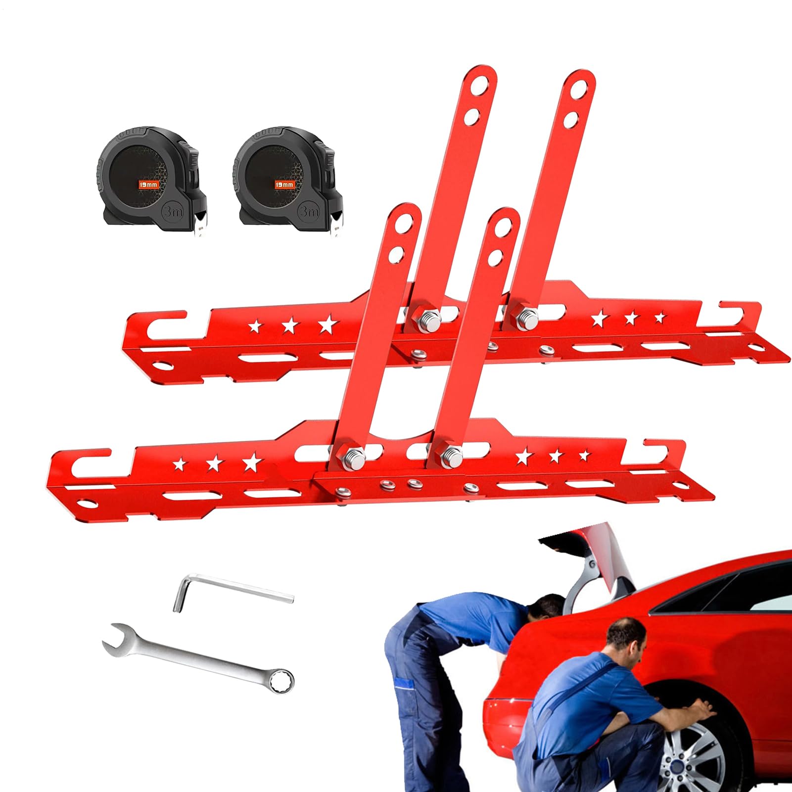 Kit De Parallélisme - Plaques de Parallélisme Renforcées,Accessoire pour pneus et roues de voiture camion moto vélo et atelier à domicile
