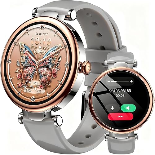 TOZO S8 AMOLED Smart Watch for Women, 1.32" HD Color Screen, Health Tracker Ladies Watch with Sleep Monitor Stress Analysis 100+ Sports Modes Waterproof, Bluetooth Calls & Text, Leisure Sport Travel