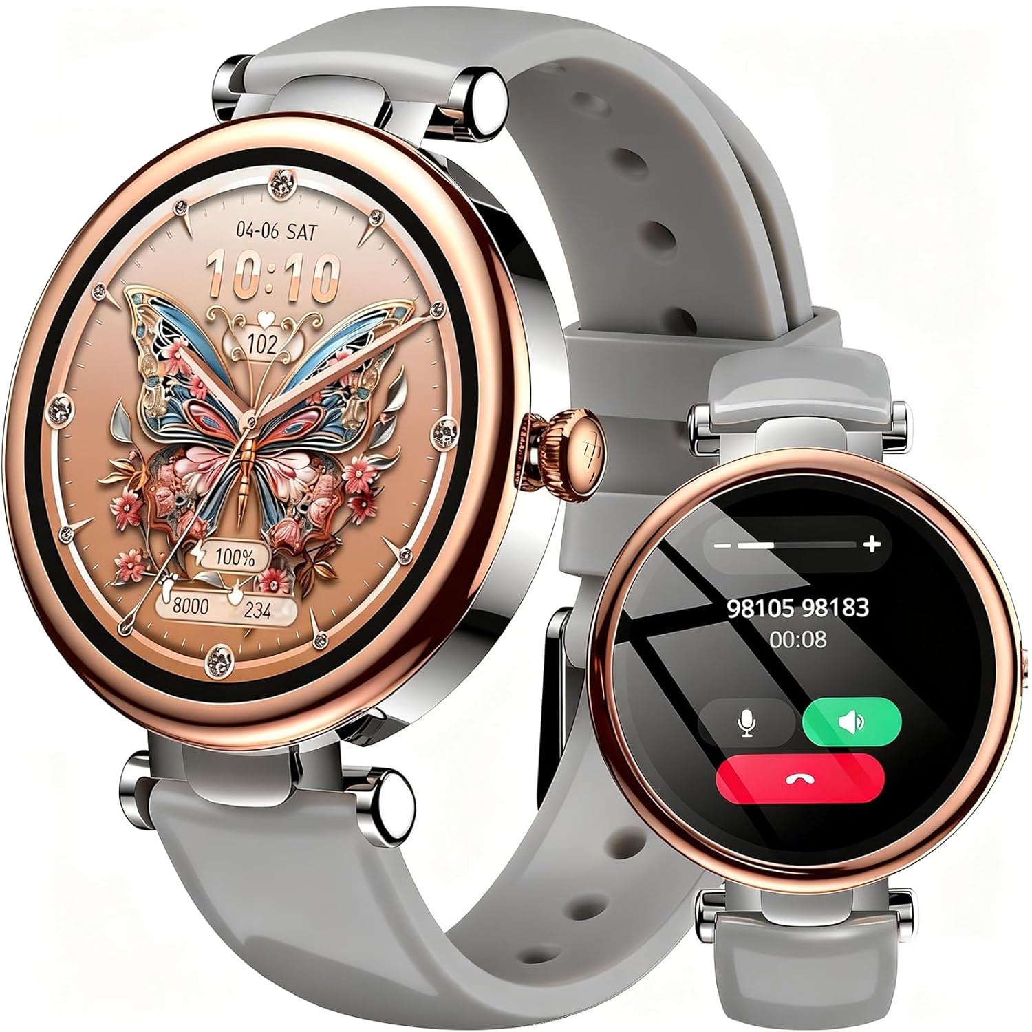 TOZO S8 AMOLED Smart Watch for Women 1 32 HD Color Screen Health Tracker Ladies Watch with Sleep