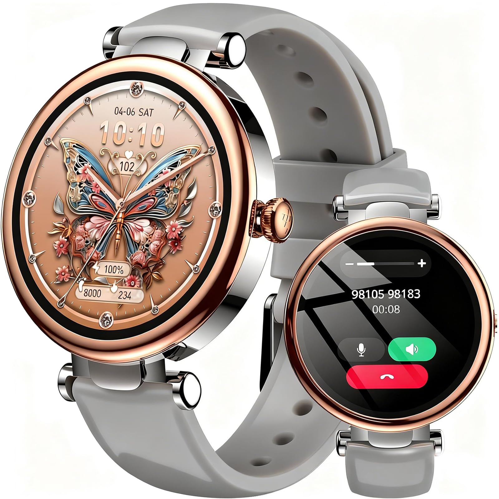 TOZO S8 AMOLED Smart Watch for Women 1 32 HD Color Screen Health Tracker Ladies Watch with Sleep