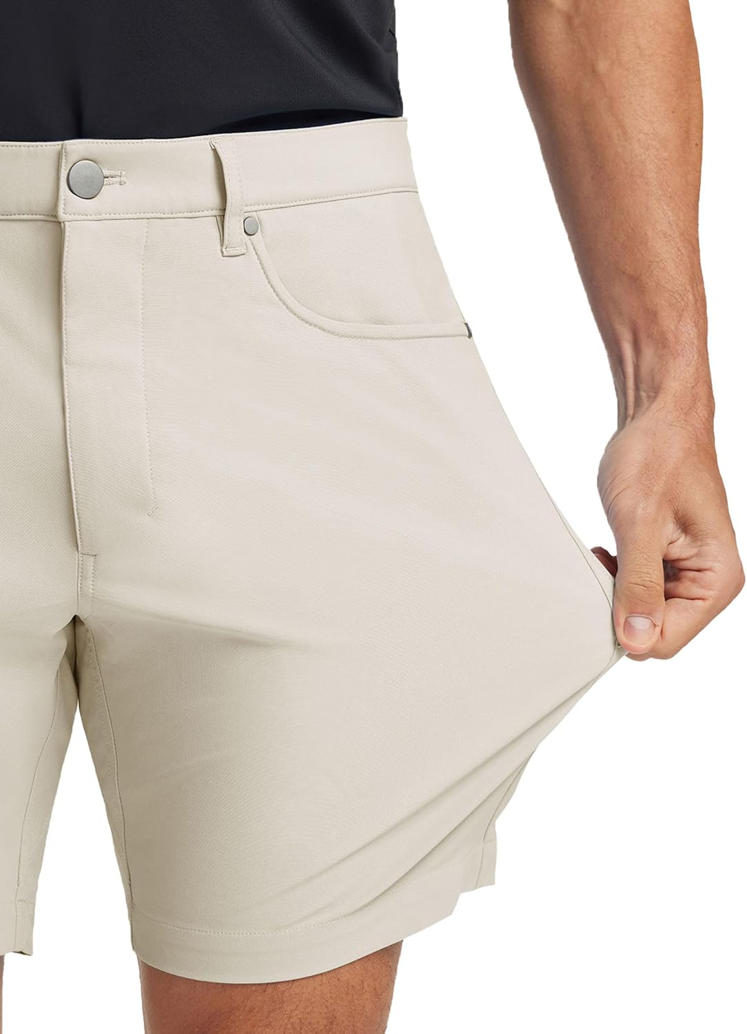 M MAELREG Golf Shorts Men 7" 9" Inseam Lightweight Quick Dry Stretch Flat Front Casual Moisture Wicking Mens Dress Shorts
