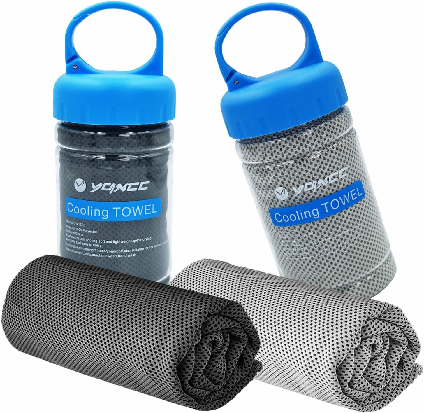 YQXCC 2 Pack Cooling Towel (47"x12") Ice Towel for Neck