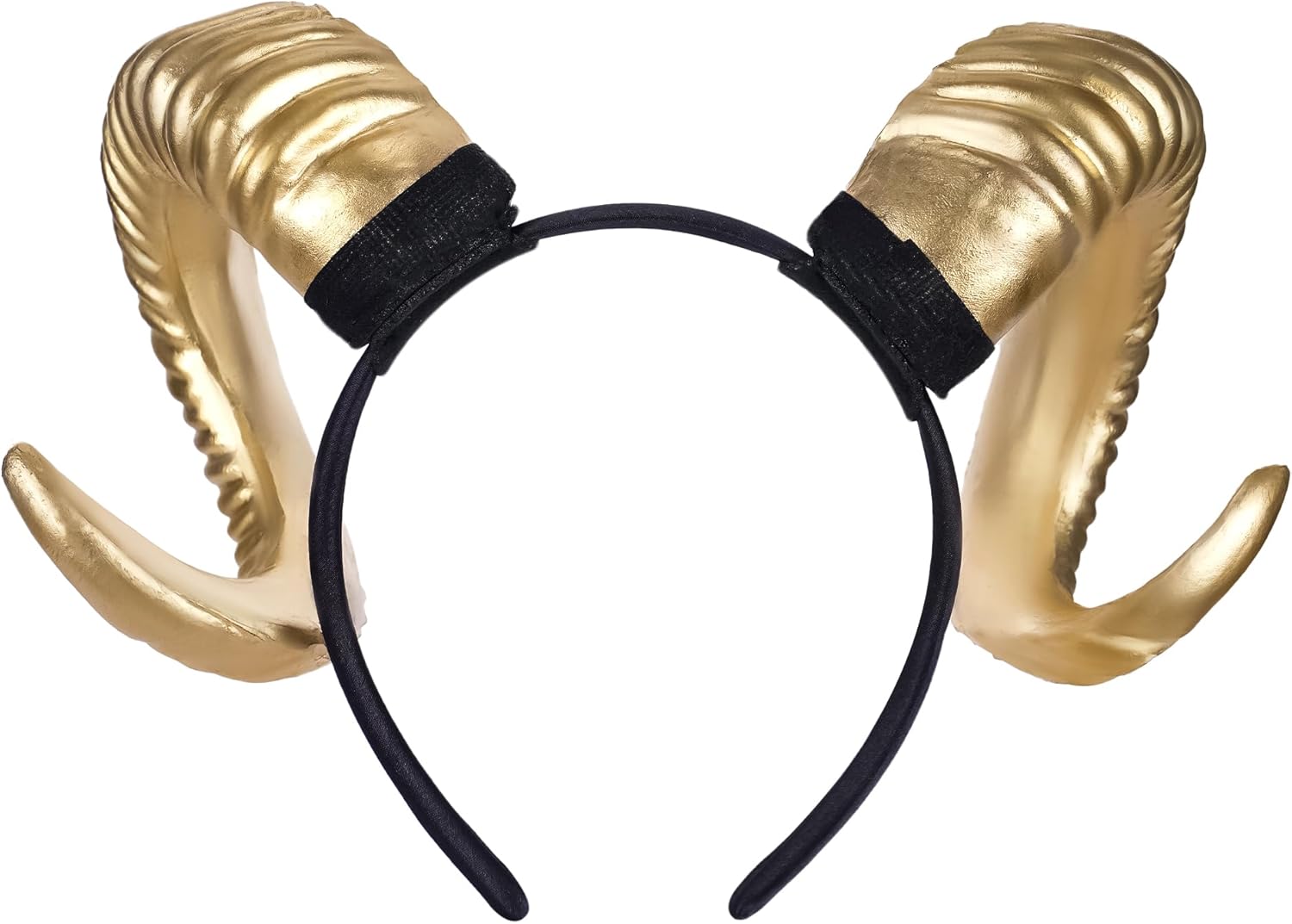 MOSTORY Devil Goat Horns Headband - Demon Sheep Horn Headband for Adult Cosplay Halloween Renaissance Photoshoot (Detachable) - Image 2
