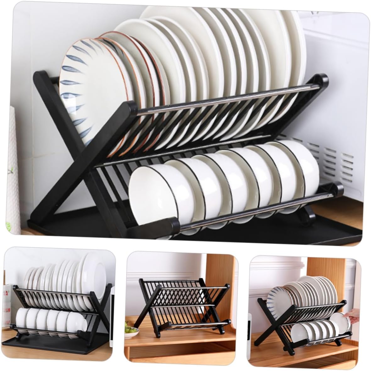 Kitchen Rack Folding Dish Drainer Sink Drying Rack Dish Drying Kitchen