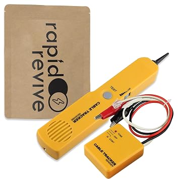 Wire Tracer Cable Finder Tone Generator High Accuracy Inductive Amplifier LAN Cable Tester Kit RJ11 Adjustable Volume Sensitivity   Telephone Line Finder Network Cable Collation