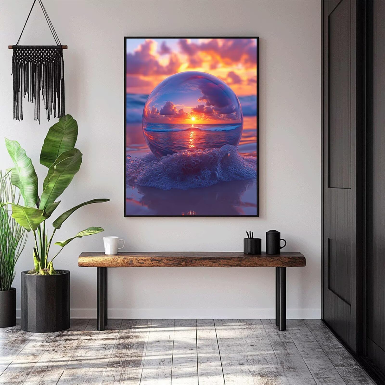 5D DIY Spiaggia Diamond Pittura Adulto Kit Tramonto Strass Ricamo Punto Croce Pittura Diamante Adulto 100x135cm Pittura Diamante Tempo Libero Creativo Adulti per Decorazione Della Parete THDZ-04188
