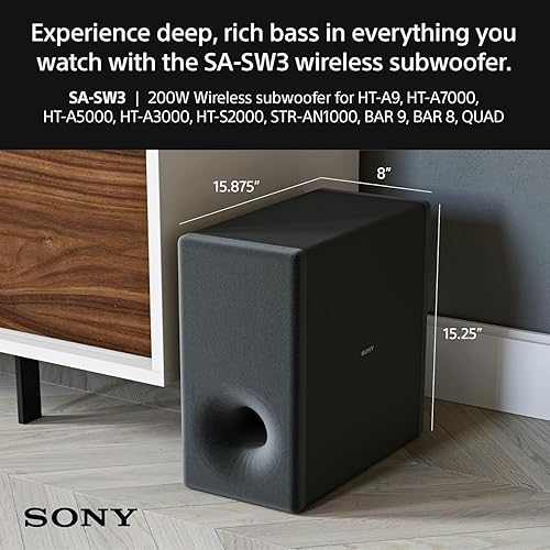 Miniatura 22 de Sony BRAVIA Theater Bar 8 HT-A8000 - Barra de sonido, sistema de sonido de cine en casa con diseño acústico innovador y tecnología de sonido