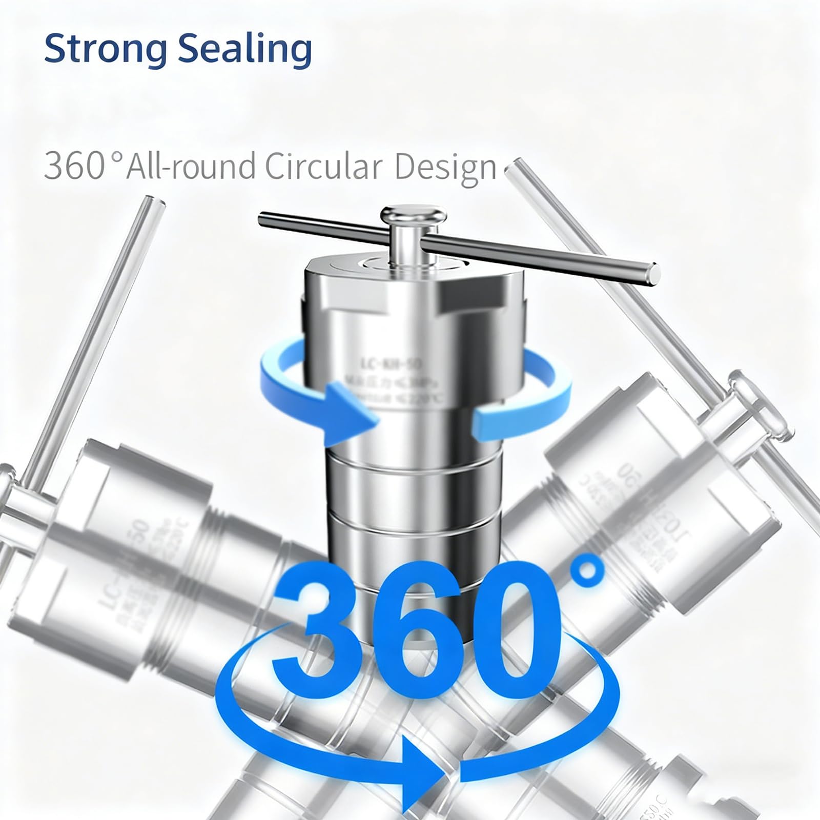 Reactor De Síntesis Hidrotermal, Reactor De Presión Al Vacío, Material De Acero Inoxidable, Capacidad De 25-300 Ml, con Orificio De Alivio De Presión, para Experimentos Químicos