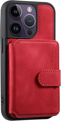 Miniatura 6 de Compatible con iPhone 13 Pro Max, funda tipo cartera para teléfono para mujeres y hombres, funda de cuero para tarjetas de crédito, soporte para
