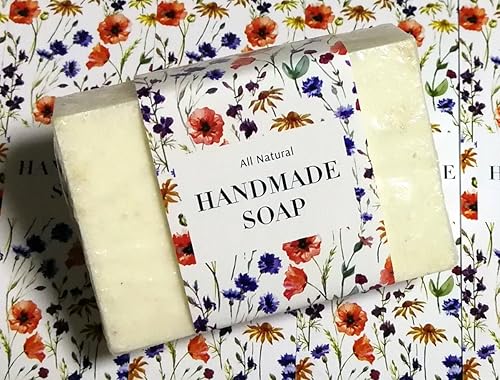 Miniatura 7 de ZZYBIA Cinta de papel para jabón casero, productos hechos a mano, 20 unidades (vertical 1, azul bebé)