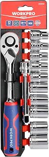 WORKPRO WP202558 12 Parça 1/2’’ CR-V Metrik Profes