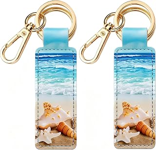 LESHIRY PU Leather Car Keychain, Stylish Key Chain Holder | Universal Key Rings for Men and Women