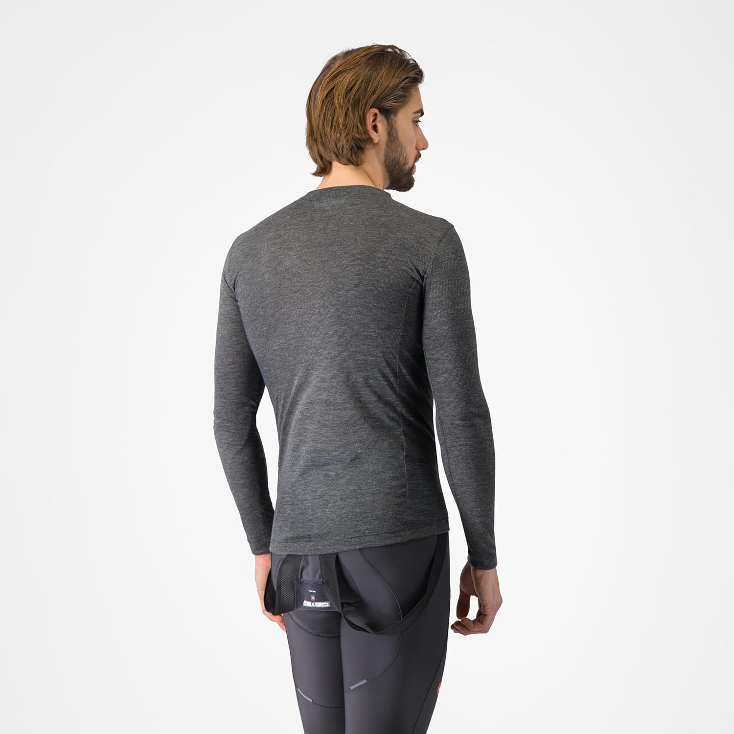 CASTELLI Men’s Medio Long Sleeve Baselayer, Insulated Cycling Apparel with Moisture Management for Cool Road Cycling & Biking - Image 3