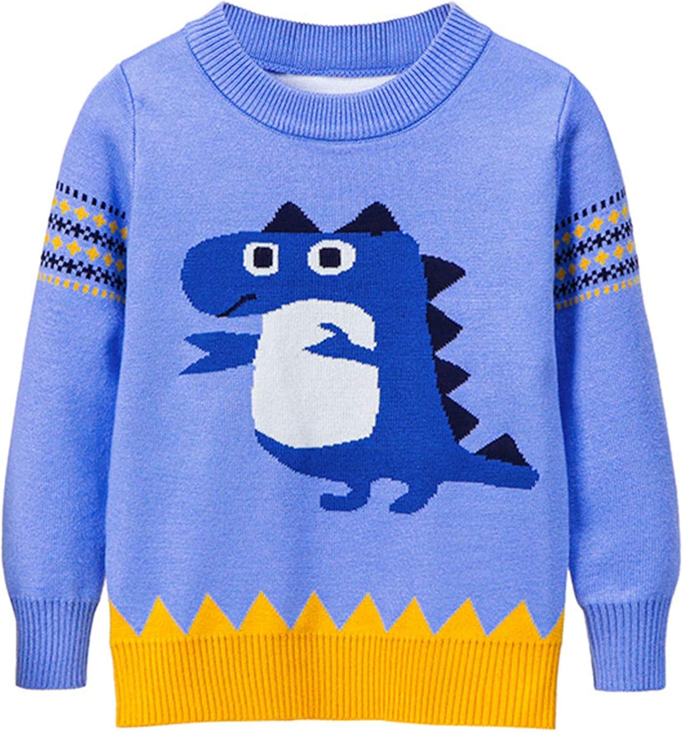 Toddler Boy Girl Christmas Sweater Knite Pullover Xmas Reindeer Elk Snowman Cartoon Sweatshirts Tops: Clothing, Shoes & Jewelry