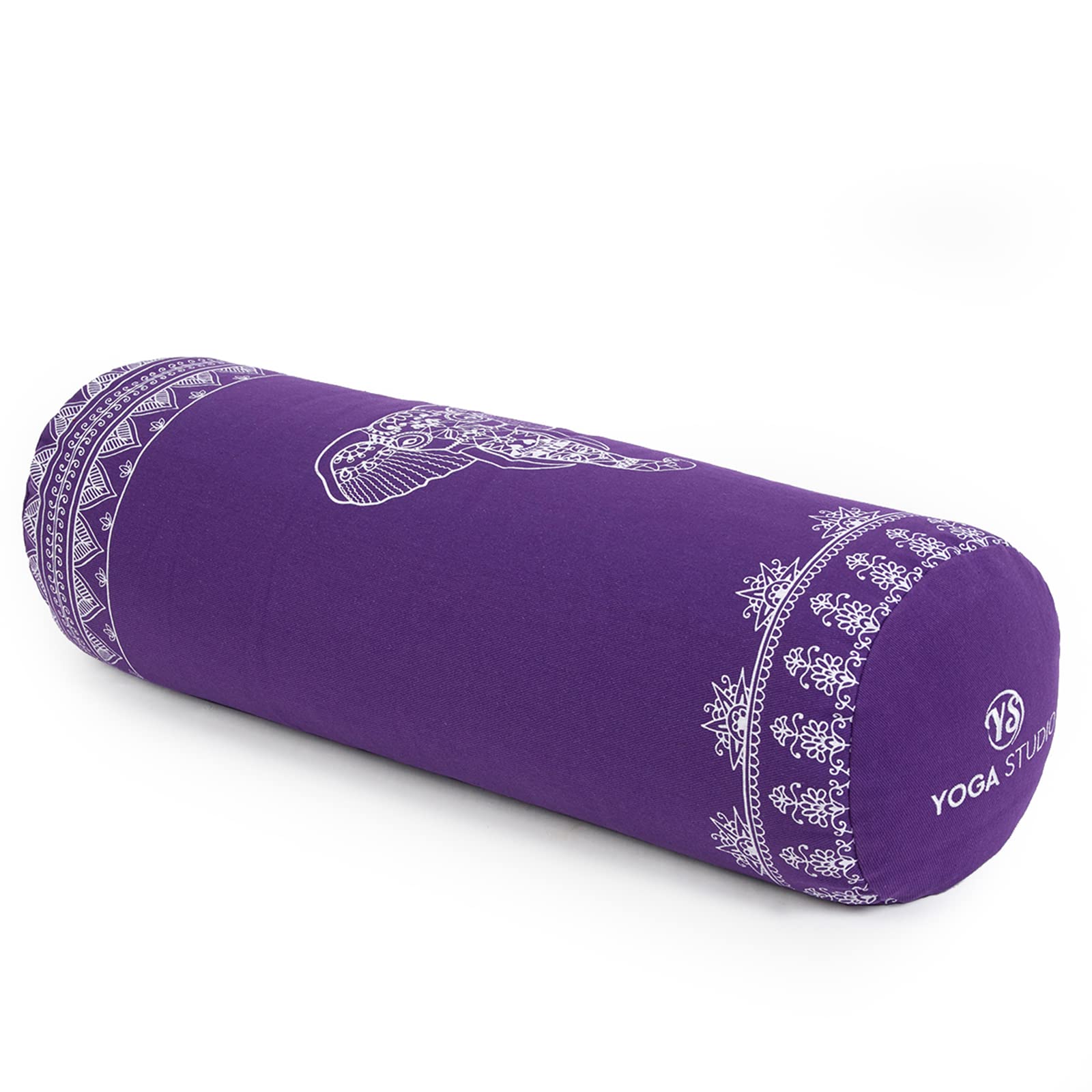 Yoga Studio Organic Grano saraceno Progettato Bolsters - Nature Collection (Uva viola - Elefante azteco)