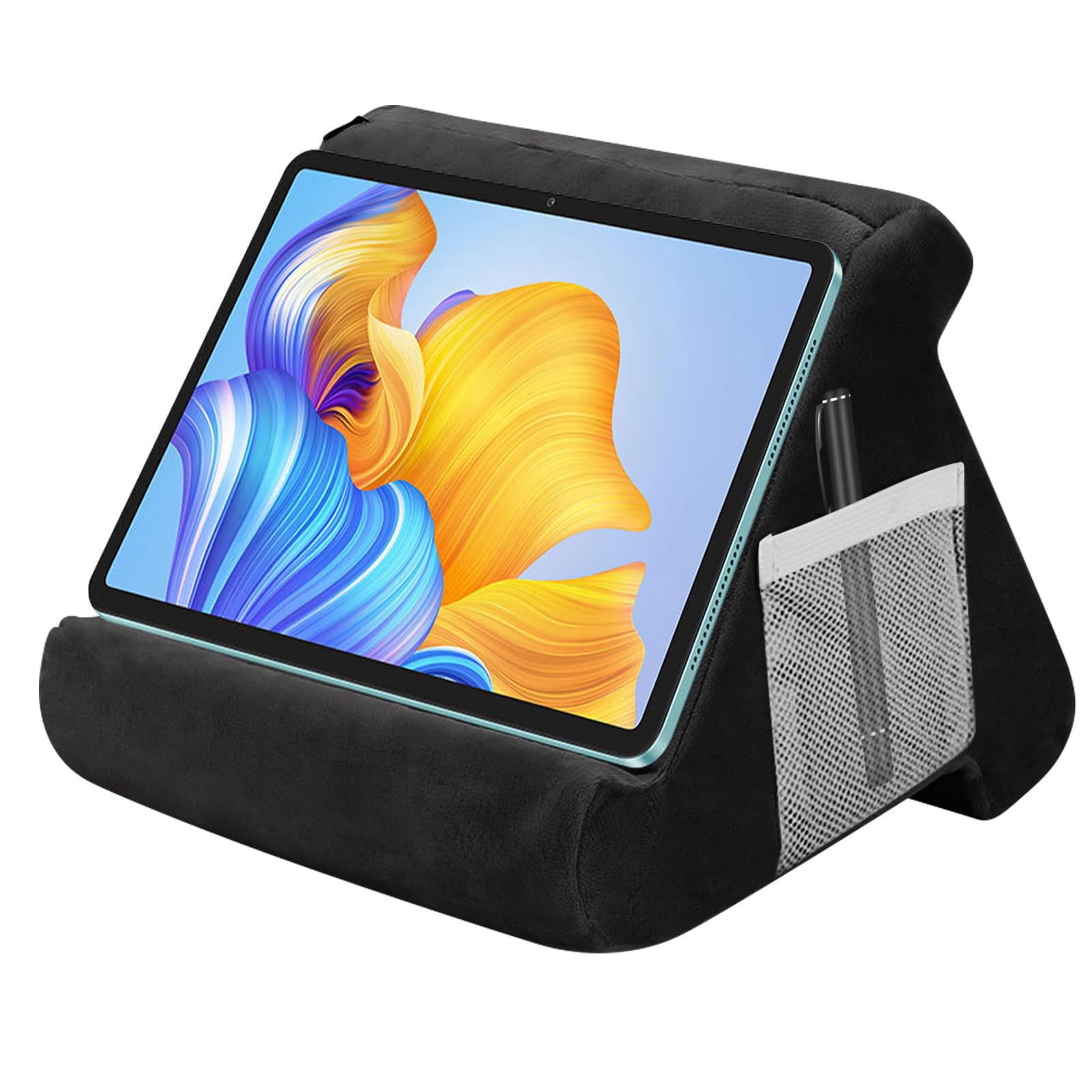 Triangolo Supporto per Tablet iPad Smartphone Lettura Libri Nero