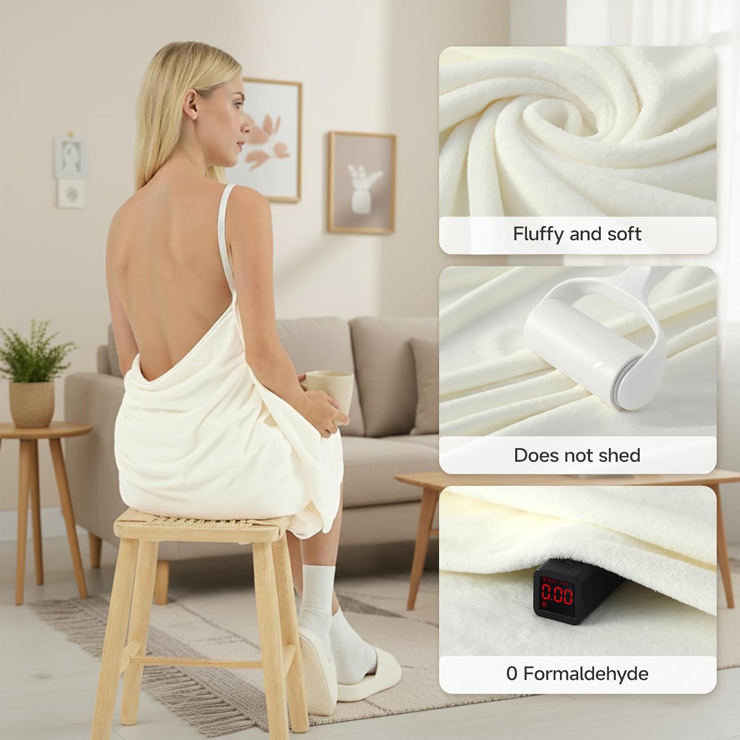 REDKISS Wearable Bath Towel Wrap for Women - 31"x63" Microfiber Bath Towel Wrap with Adjustable Strap | Multiple-purpose - Image 4