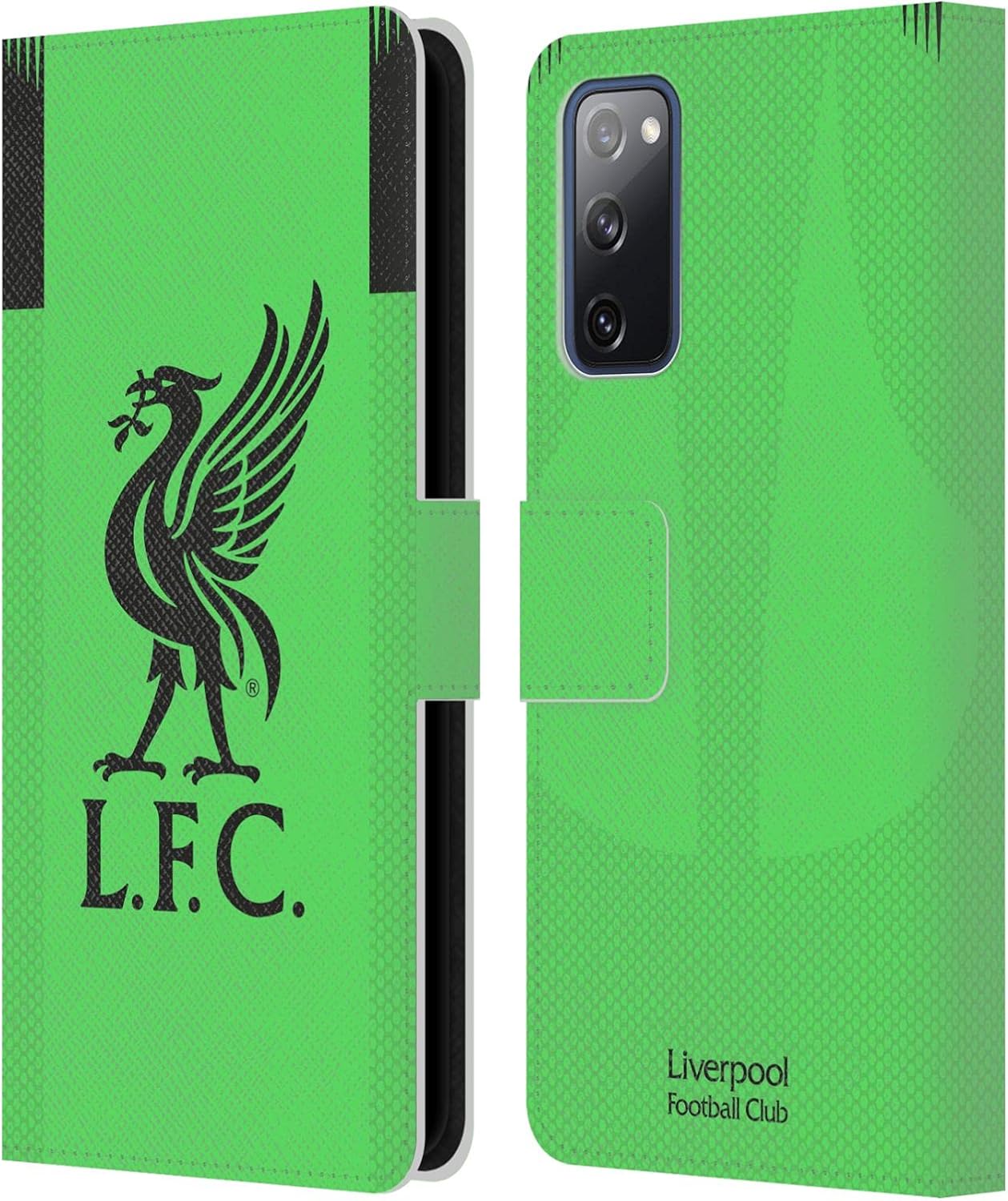 Head Case Designs Officially Licensed Liverpool Football Club Away Goalkeeper 2019/20 Kit Leather Wallet Case Compatible with Samsung Galaxy S20 FE / 5G