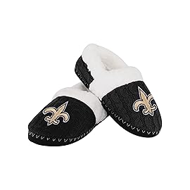 FOCO New Orleans Saints NFL NFL Womens Team Color Moccasin Slipper - L
