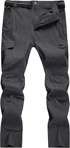 Miniatura 2 de Pantalones de senderismo para hombre, ligeros, resistentes al agua, de secado rápido, pesca, viajes, campamento, al aire libre, transpirables