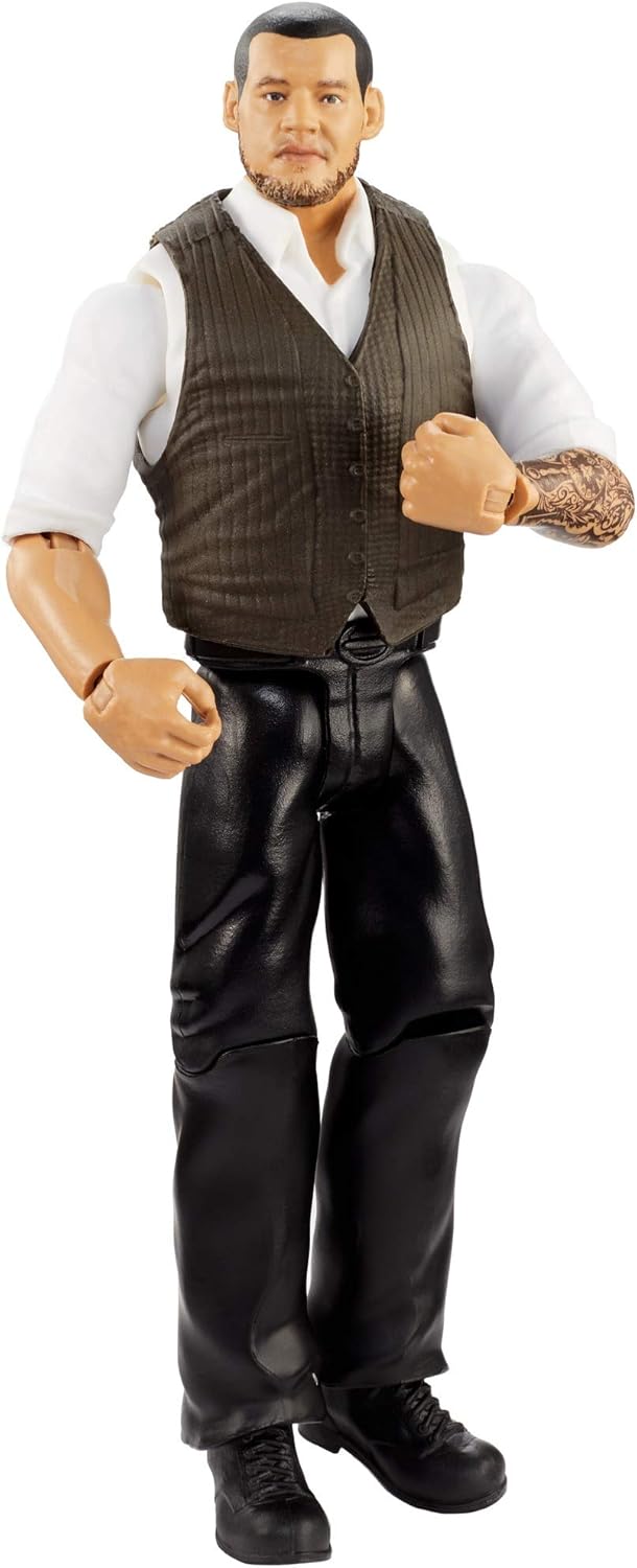 WWE Constable Corbin Basic Series #102 Action Figure in 6-inch Scale with Articulation & Ring Gear
