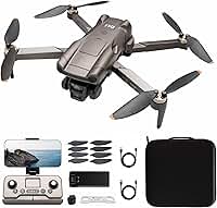 Drone GPS DLI com Câmera 4K para Adultos, FPV de Motor Sem Escova com Retorno Automático, Seguir-Me, Voo por Toque e Voo em Círculo, Abaixo de 249g, 50 Min de Voo, Dobrável para Adultos e Iniciantes (Bateria única padrão)