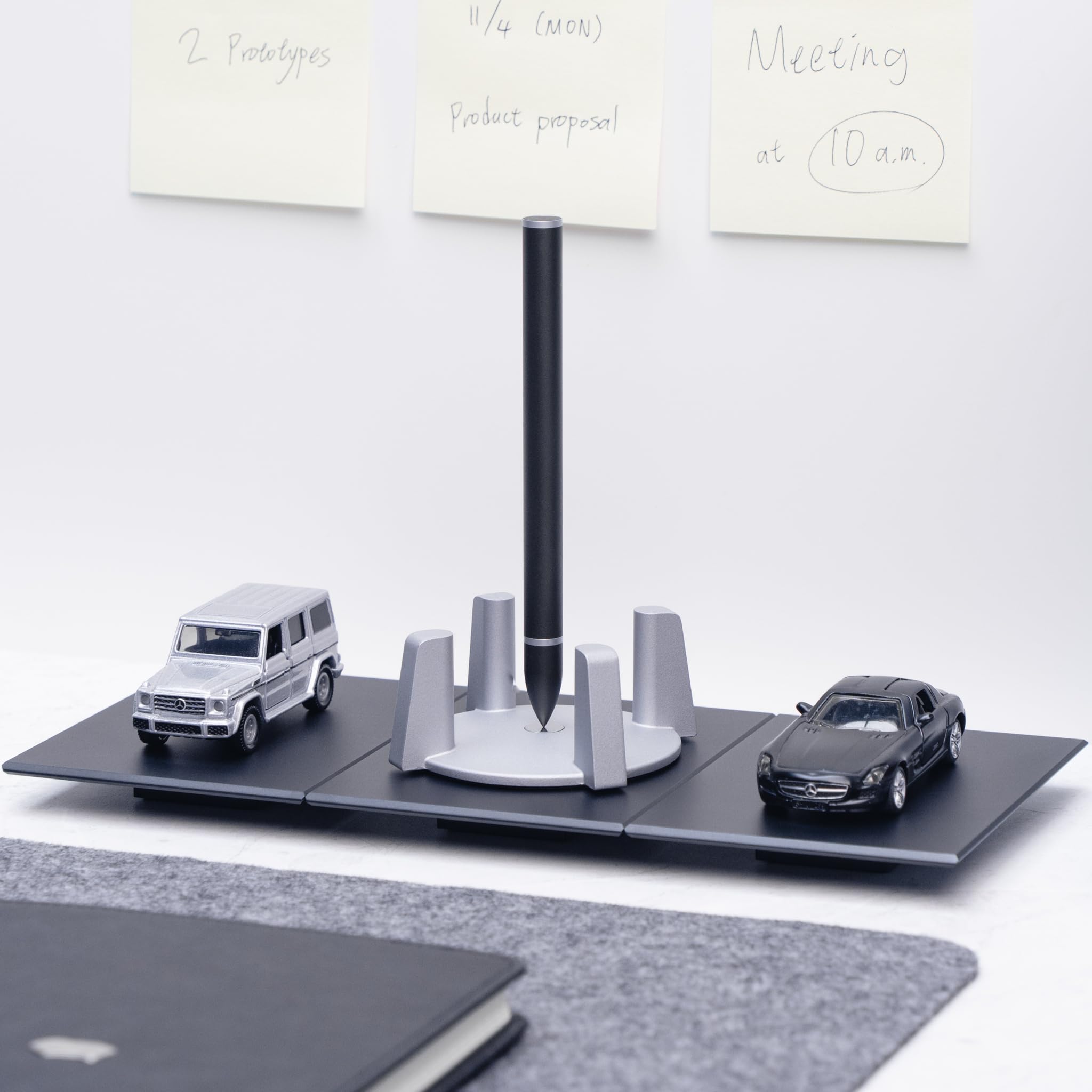 novium Dock - Metal Display Stand, Aluminum Made, Compatible with Hoverpens, Office Desk Essentials, Black - Image 4