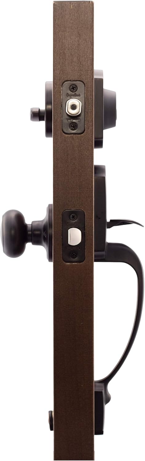 Bеѕt Dеаl Prоduсt Copper Creek HZ2610XCK-TB Soft Contemporary Front Door Handle Set with Colonial Knob Trim, Tuscan Bronze