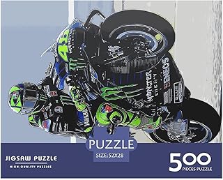 Comprar Rompecabezas de 500 Piezas de Moto GP para Adultos, de Madera, Ideal como decoración de Pared, (52 x 38 cm).
