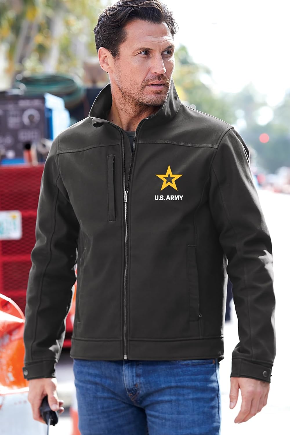 Buy Cool Shirts Men's US Army Star Logo Ultra-Warm Fleece Jacket
