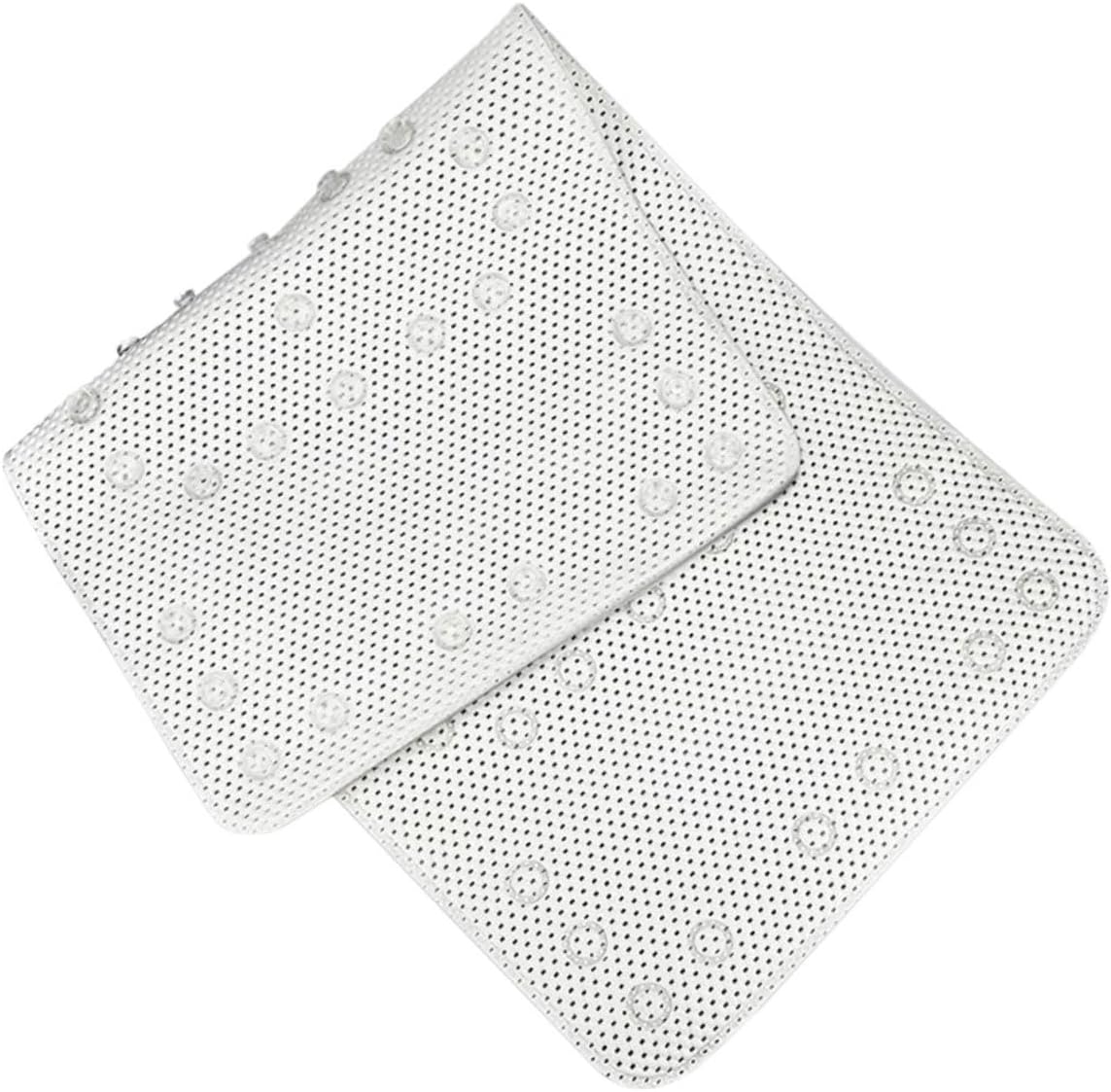 OUNONA Creative Non Slip Bathtub Mat with Suction Cups Drain Holes for Smooth Surfaces for Bathroom Shower Use Easy to Install Bathroom Tub Mat