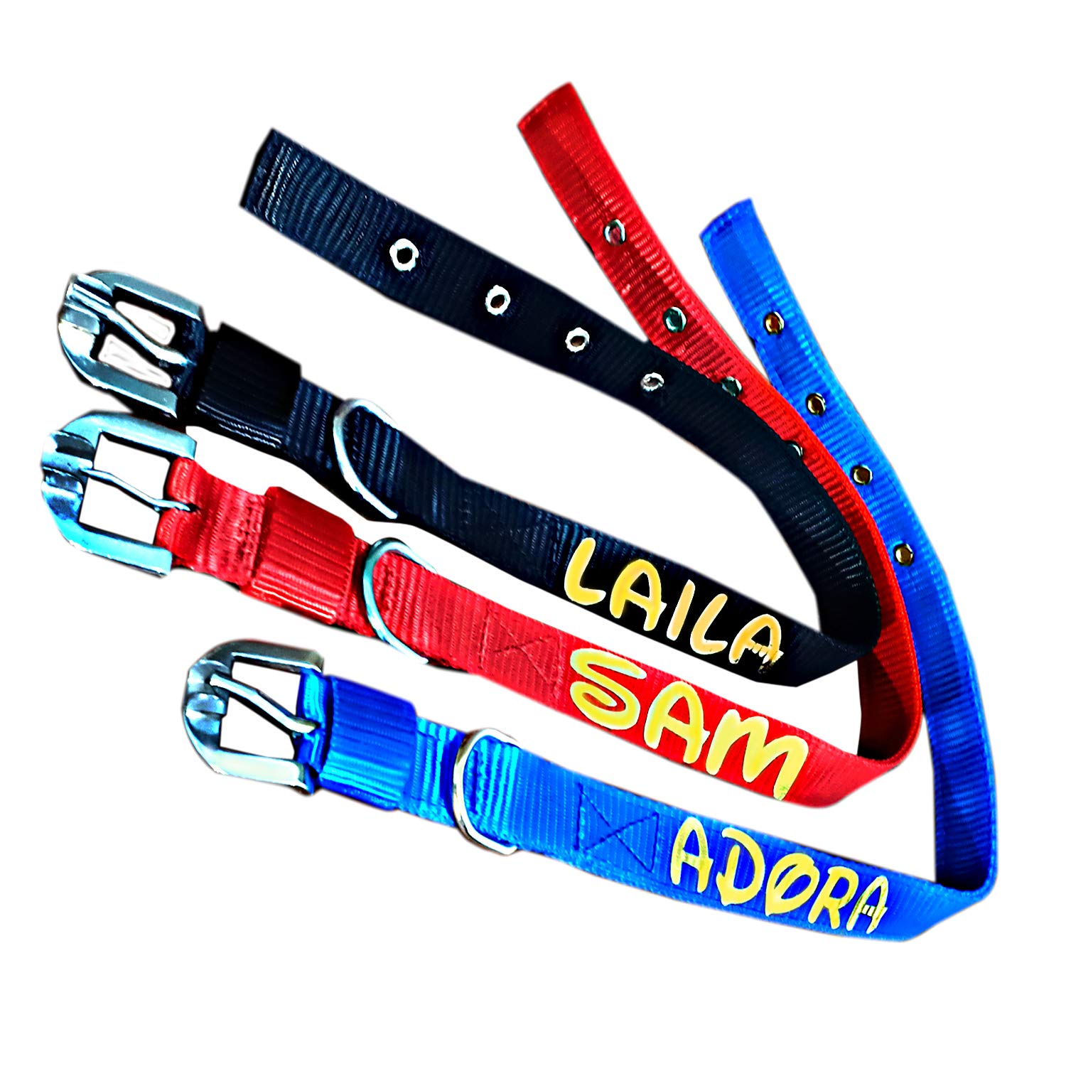 dog belts with name