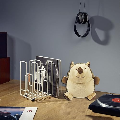 Vista 14 de Tope decorativo de puerta de erizo, lindo tapón de puerta con peso de animales para decoración del hogar y la oficina (erizo gris)