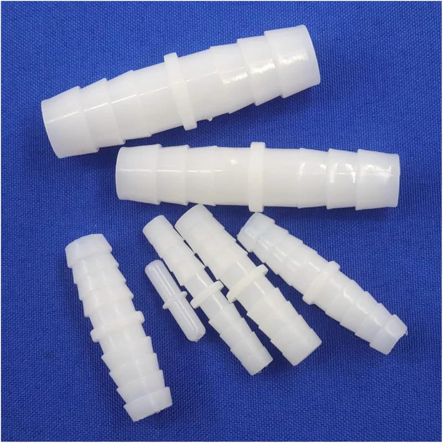5~200pcs 3-14mm Food Grade Barbed PE Connectors Aquarium Fish Tank Air Pump Hose Joint Soft Water Pipe Equal Coupling Connector(5mm PP,100pcs)