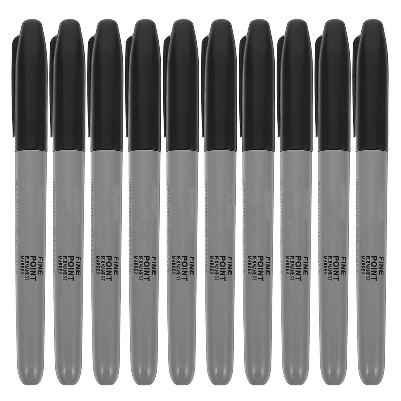 Veemoon 100 Pièces Marqueurs Permanents à Pointe Fine, en Plastique, Rechargeables, Séchage Rapide, Adaptés pour Écriture sur Métal et Murs en Chantier,