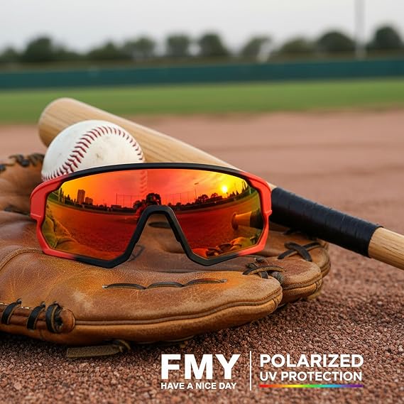 FMY Cycling Glasses Polarised Sports Sunglasses for Men Women