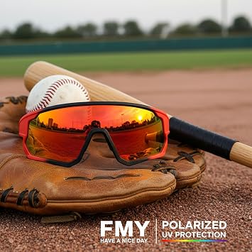 FMY Cycling Glasses Polarised Sports Sunglasses for Men Women