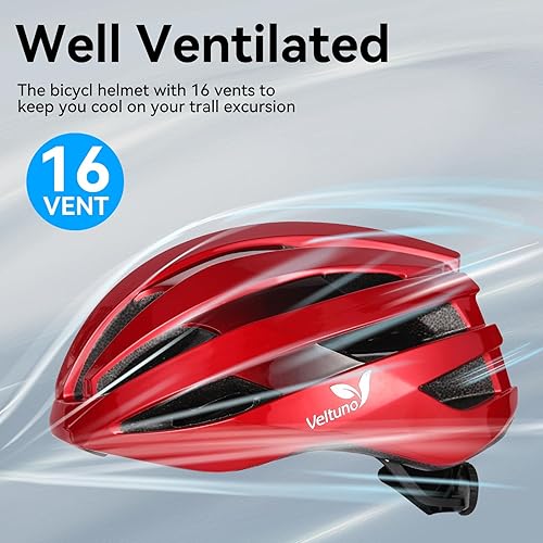 Miniatura 4 de Casco de bicicleta con luz LED para adultos, casco ligero de bicicleta de carretera de montaña para mujeres, cascos de bicicleta con luz USB