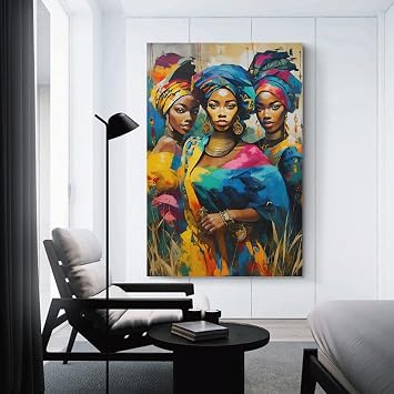 LINWDSB African Woman Poster Afro Girl Poster Black Girl PosterUnframe-style16x24inch(40x60cm)
