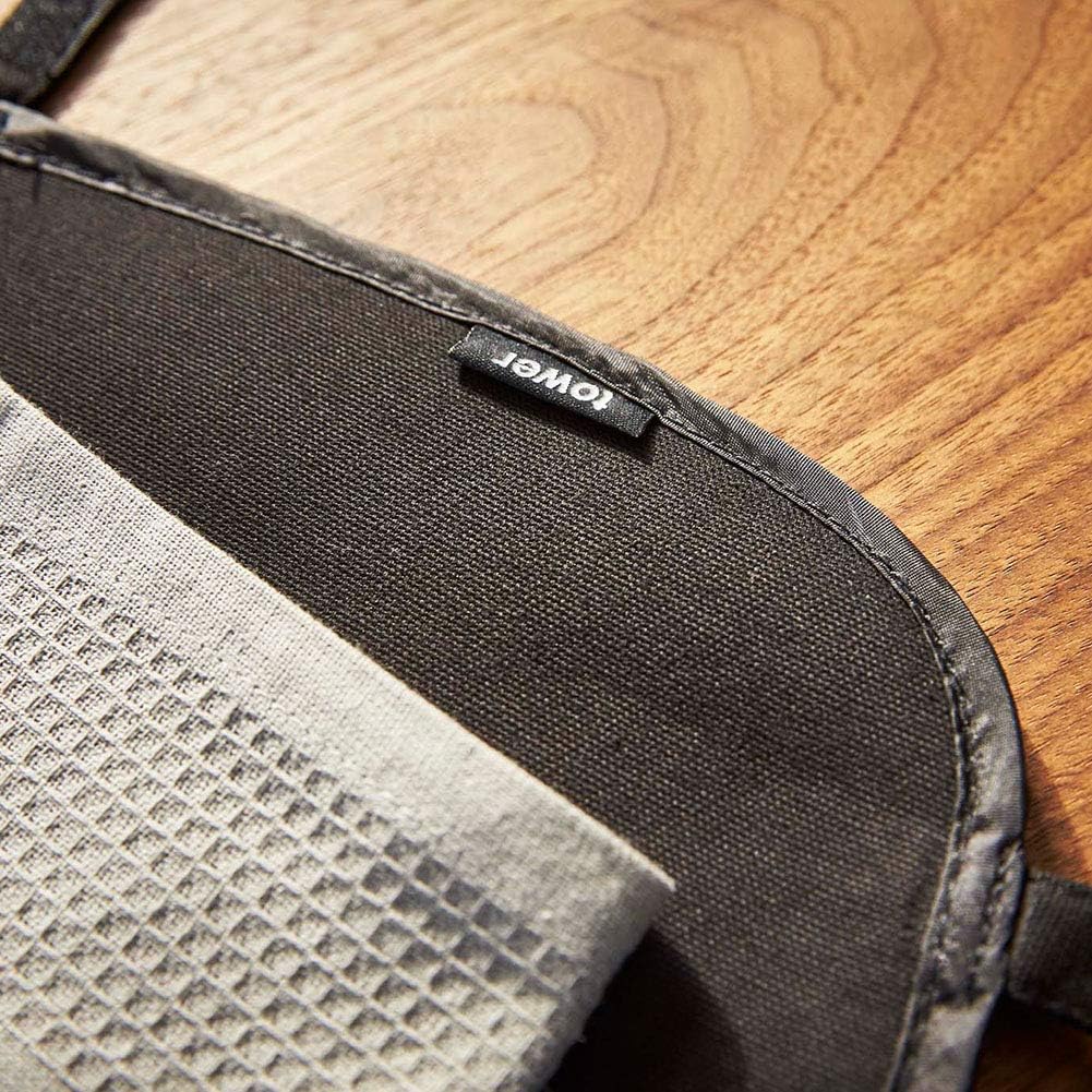 Yamazaki 3358 Ironing Board, Ironing Mat, Round Ironing Mat, Tower, Black