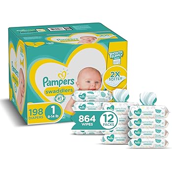 198 pampers swaddlers