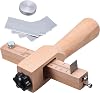 Jovitec Leather Strap Cutter, Strip and Strap Leather Wood DIY Craft Hand Cutting Tool Adjustable with 5 Blades
