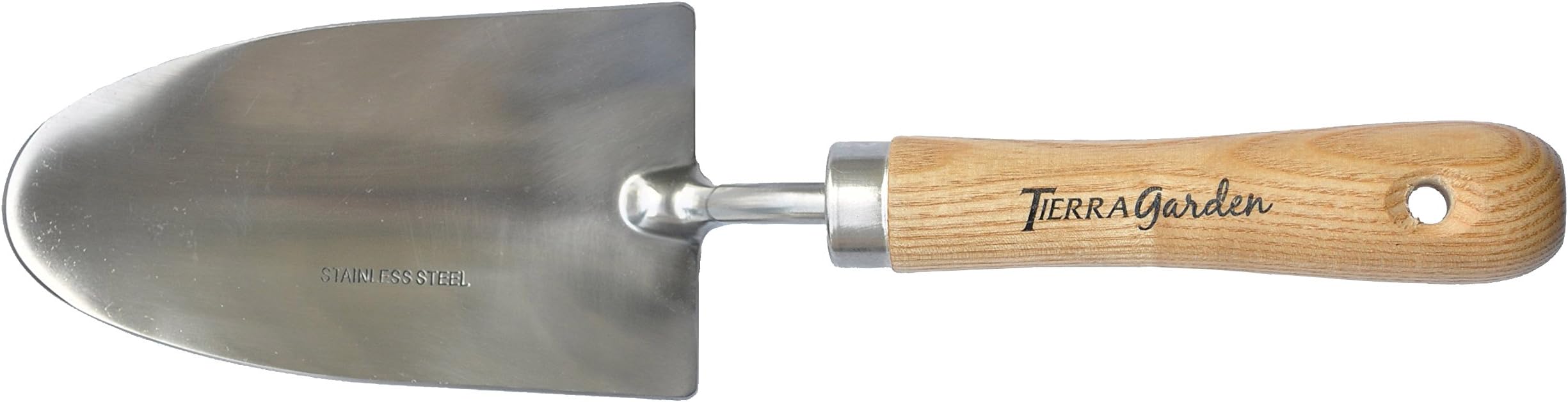 Tierra Garden35-1800 Stainless Steel Hand Trowel with Ash Wood Handle