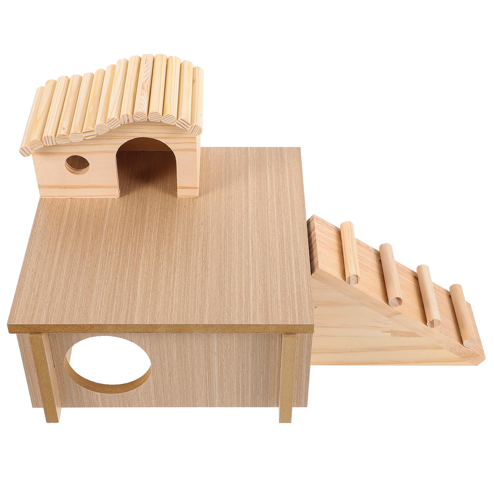 Hamster Holzhaus mit Leiter als Versteckspielzeug für Chinchillas