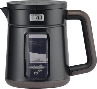 Tru Rapid Cold Brew Coffee Maker with Dual Mesh Filters, 17 oz
