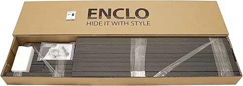 Miniatura 5 de Enclo Privacy Screens EC18023 - Pantalla independiente con listones de vinilo Sedona WoodTek, de 5 pies de alto x 3.5 pies de ancho x 1.3 pies de